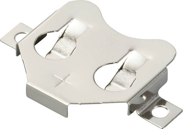 TRU COMPONENTS TC-13220728 Gombelemtartó 1x CR 2016, CR 2020, CR 2025, CR 2032 Rugós érintkező (H x Sz x Ma) 30.5 x 19.8 x 4.2 mm