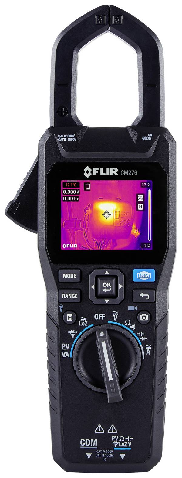 FLIR CM276 Lakatfogó  digitális Beépített hőkamera CAT III 1000 V, CAT IV 600 V