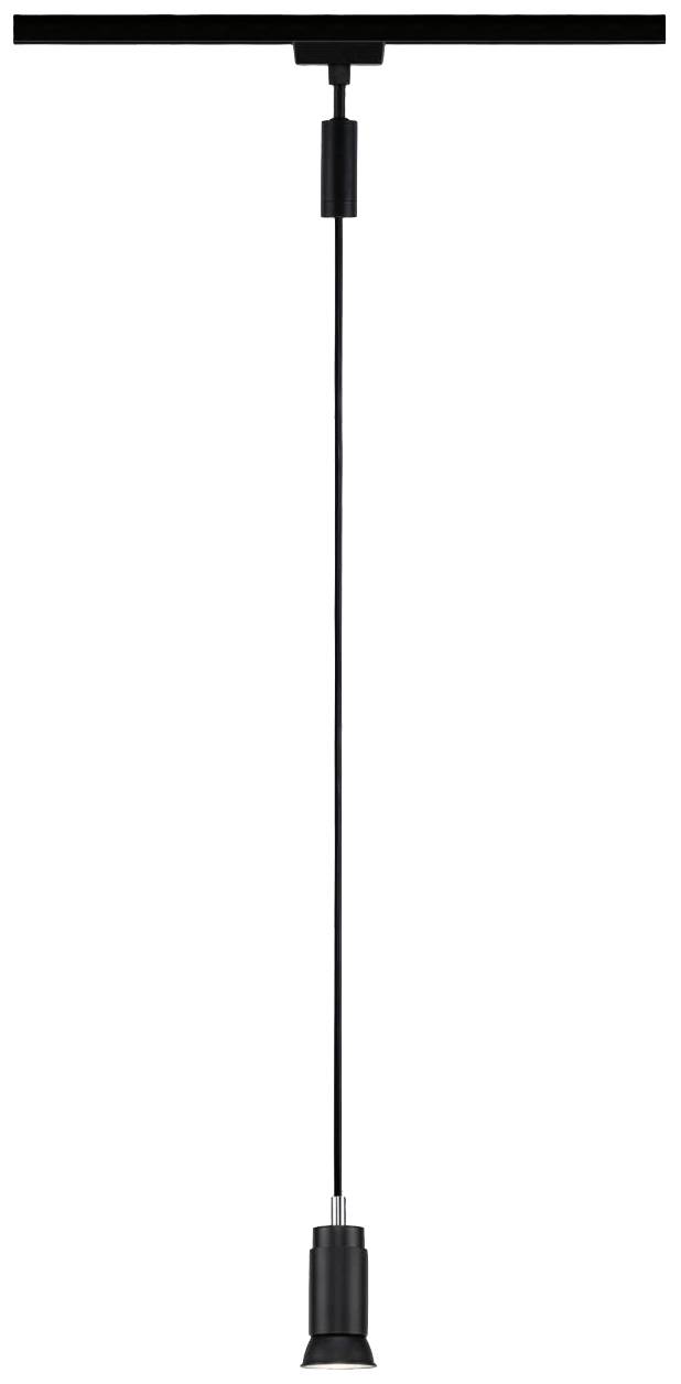 Paulmann Runa Luminaire sur rail haute tension, Luminaire à suspendre URail GU10 noir (mat) — Photo 2 sur 2