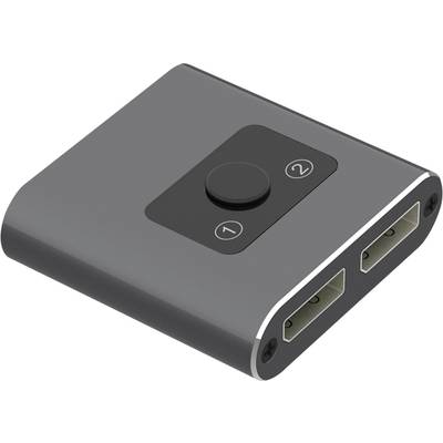 Maxtrack CS38L 2 port DisplayPort switch Szürke