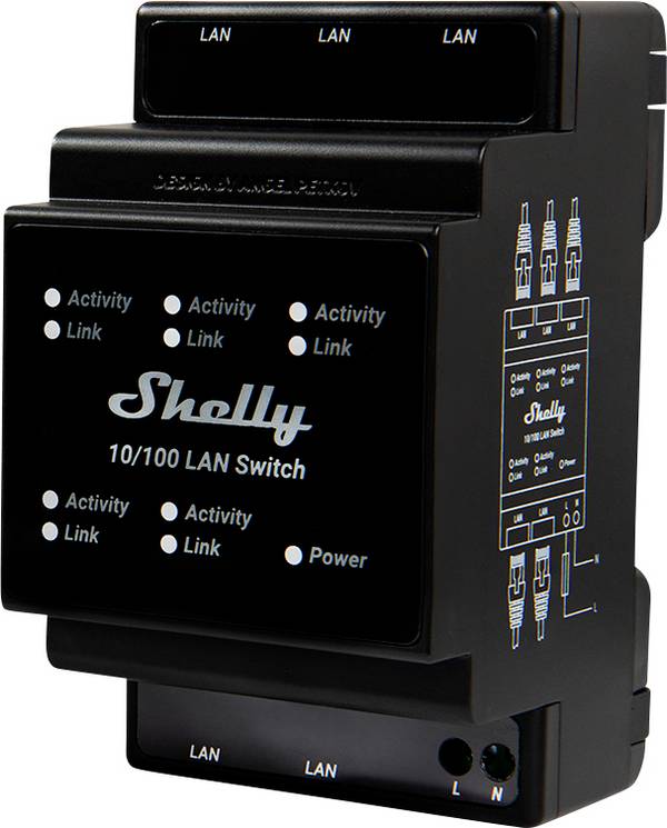 Shelly Shelly LAN Switch Shelly Kalapsín relé
