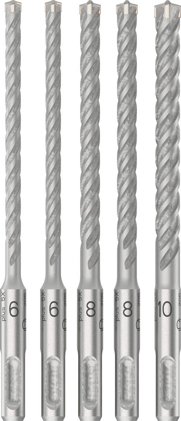 Bosch Accessories 2608833911 2608833911  Kalapácsfúró készlet  6.0 mm, 6.0 mm, 8.0 mm, 8.0 mm, 10.0 mm   1 db