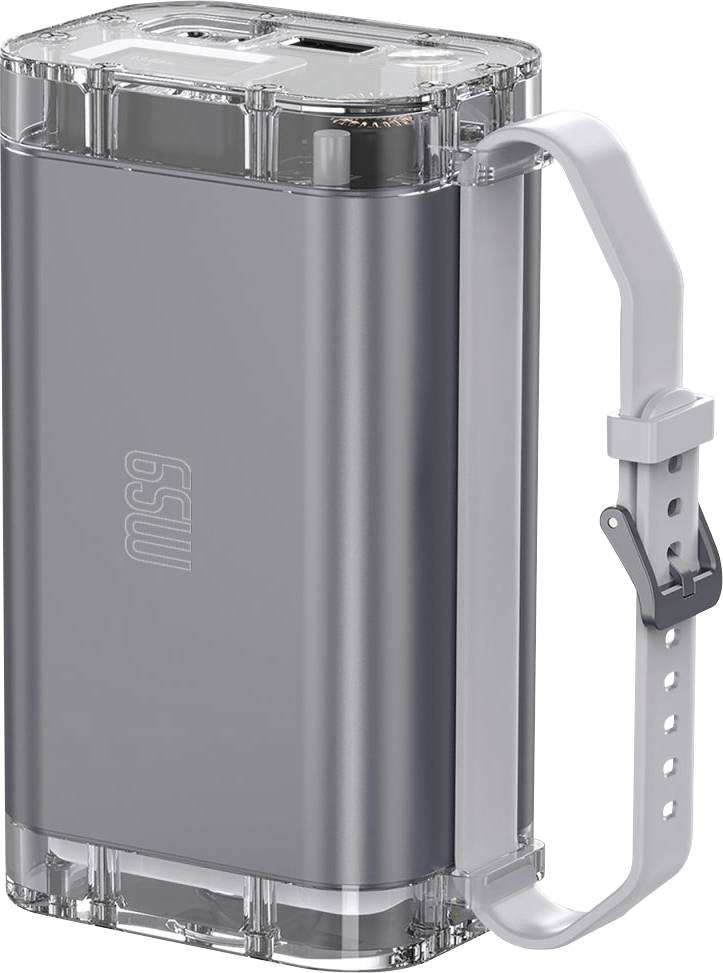4Smarts Powerbank Lucid Serie Powerbank 26800 mAh Power Delivery, Quick Charge 3.0 LiPo Szürke állapotjelző, zseblámpa