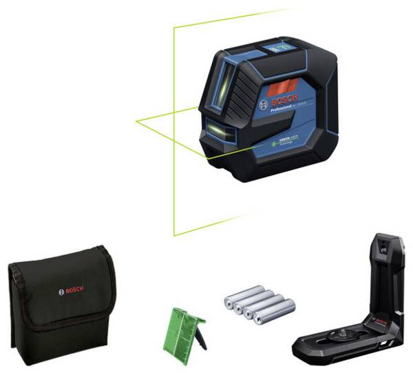 Bosch Professional GLL 20-22 G Vonallézer  Zöld lézer Hatótáv (max.): 20 m
