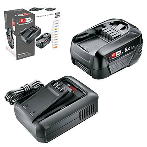 Bosch Home and Garden 1600A032A8 1600A032A8 Szerszámakku és töltő 18 V 6 Ah Lítium