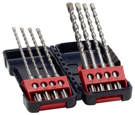 Bosch Accessories 2607019904 2607019904 Kalapácsfúró készlet 5 mm, 5.5 mm, 6 mm, 7 mm, 8 mm, 10 mm 1 db