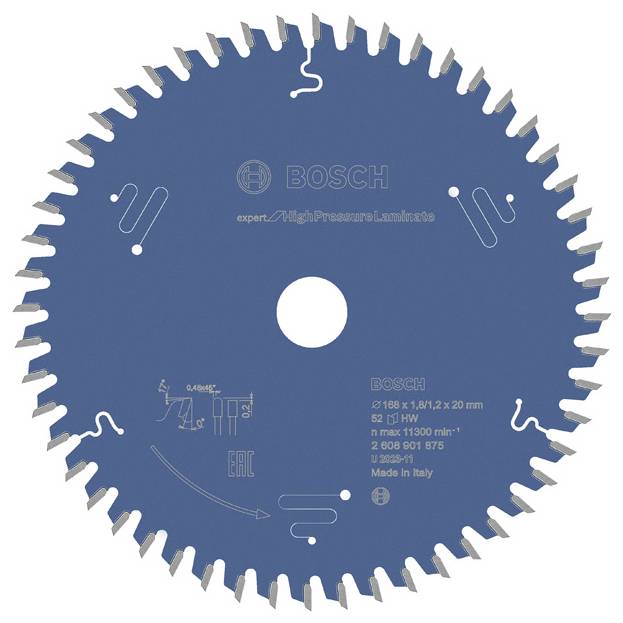 Bosch Accessories 2608901875 2608901875 Körfűrészlap Fogak száma (collonként): 52 1 db