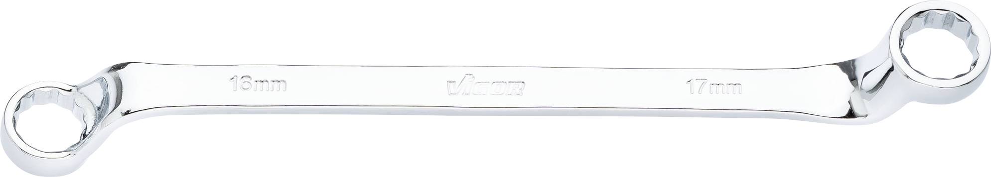Vigor V7750-16X17 Gyűrűskulcs Kulcsszélesség (metrikus) 16 - 17 mm