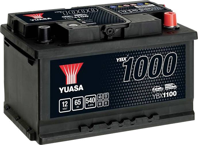 Yuasa CaCa Autó akku 12 V 65 Ah Pólustípus: T1