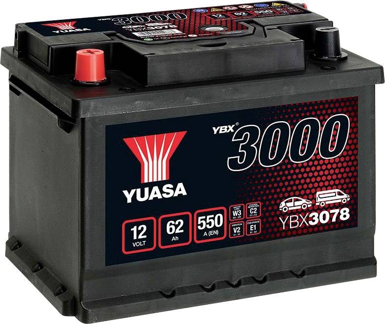 Yuasa SMF Autó akku 12 V 62 Ah Pólustípus: T1