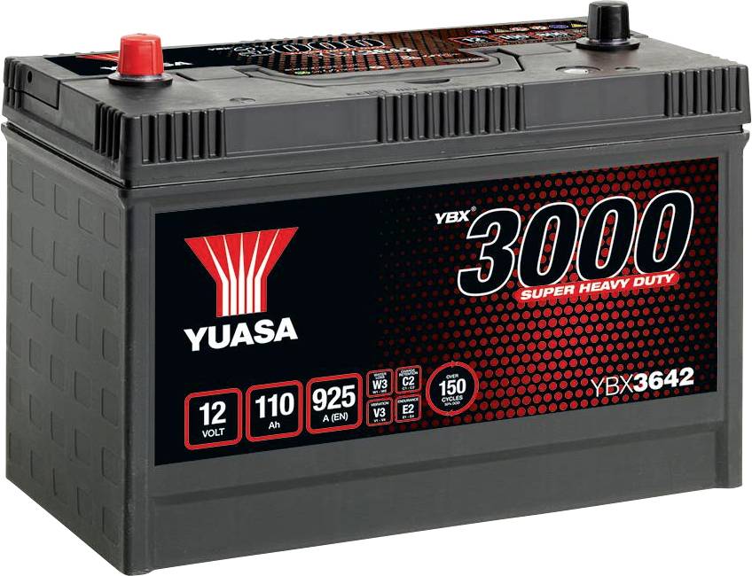 Yuasa Super Heavy Duty SMF Autó akku 12 V 110 Ah Pólustípus: T1