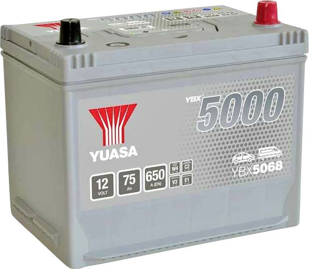 Yuasa Silver High Performance Autó akku 12 V 75 Ah Pólustípus: T1
