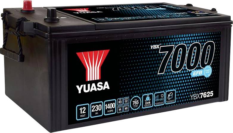 Yuasa Super Heavy Duty EFB Autó akku 12 V 230 Ah Pólustípus: T1