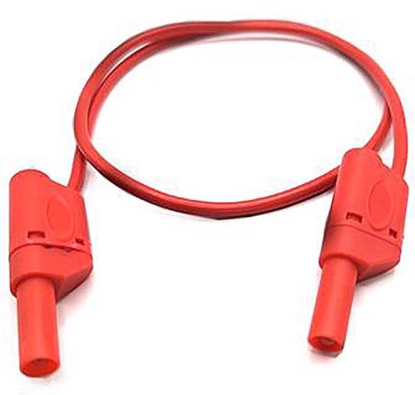 Mueller Electric 22.421-.25M-2 Mérővezeték Banándugó, 4 mm Banándugó, 4 mm 0.25 m Piros 1 db