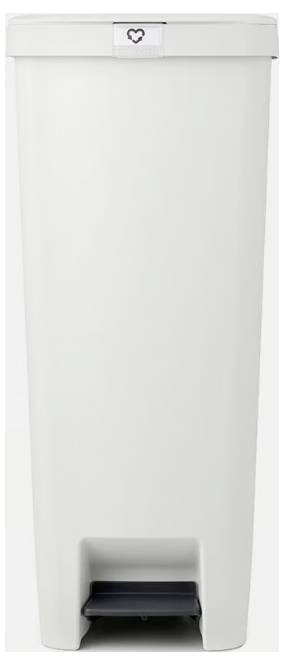 brabantia StepUp 800009 Pedálos szemetes 40 l Újrahasznosított műanyag (H x Sz x Ma) 352 x 280 x 666 mm Világosszürke Lábpedál mechanika 1 db