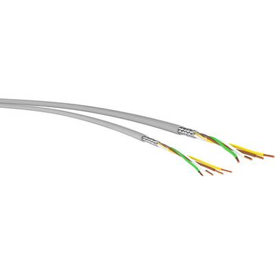 VER LIYCY-OB 2x 0,75 Ri.100 Adatkábel LIYCY-OB 2 x 0.75 mm² Szürke 100 m