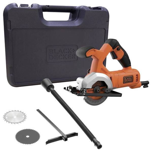 Black & Decker    Kézi körfűrész  Vágási mélység max. (90°) 27 mm    Hordtáskával  400 W