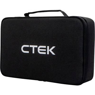 Fekete tok 'CTEK' felirattal fehér betűkkel, felül fogantyúval. Alkalmas töltők szállítására.