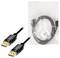 DisplayPort-kábel, 3 méter, fekete kábel két csatlakozóvéggel, átlátszó műanyag tasakban csomagolva.