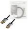 A LogiLink DisplayPort-kábel 2 méter hosszúságú, fekete színű ezüstös csatlakozókkal, csomagolásban bemutatva.
