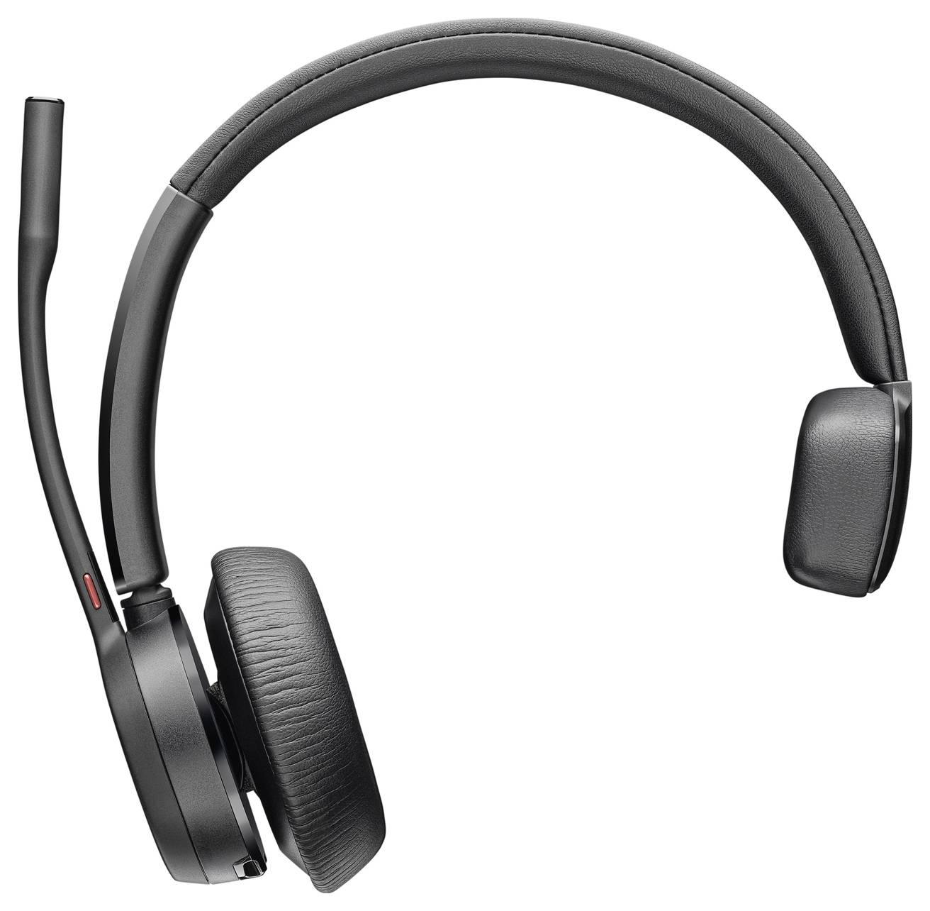 Fekete over-ear fejhallgató mikrofonkarral a bal oldalon.