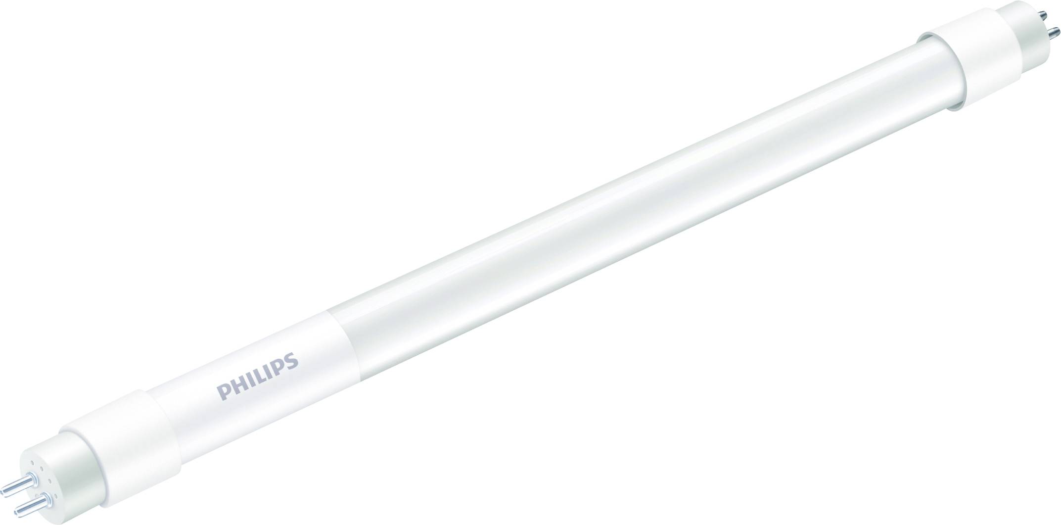 Egy Philips fehér LED-cső, amelynek mindkét végén két csatlakozó van, energiahatékony világításra alkalmas.