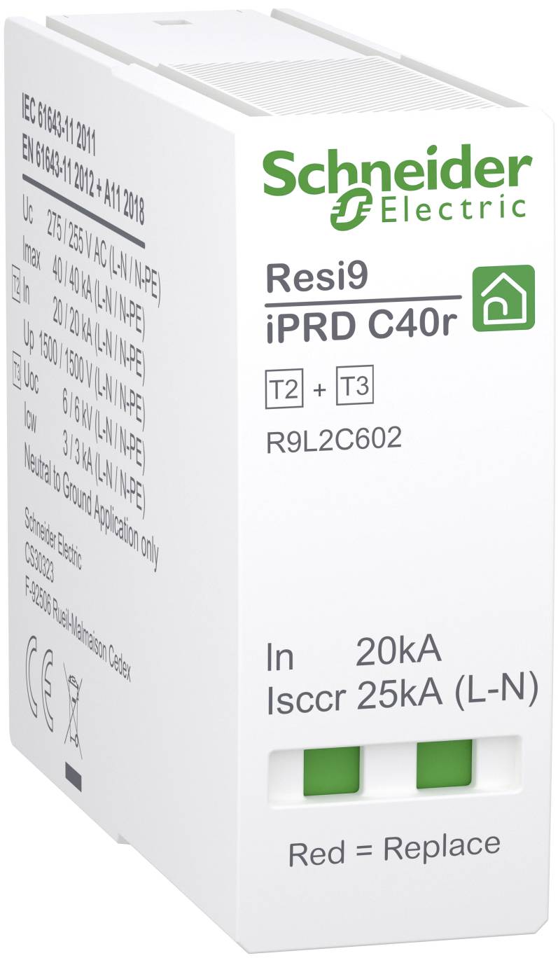Schneider Electric R9L2C602 R9L2C602 Tartalék védőmodul 40 kA darab 1 db