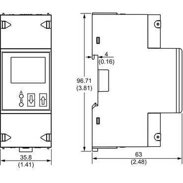 Schneider Electric A9MEM2455 A9MEM2455 Energiafogyasztás mérő digitális MID konform: Igen darab 1 db-1
