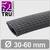 TRU Components fonott tömlő 30-60 mm átmérőtartománnyal, fekete színben.