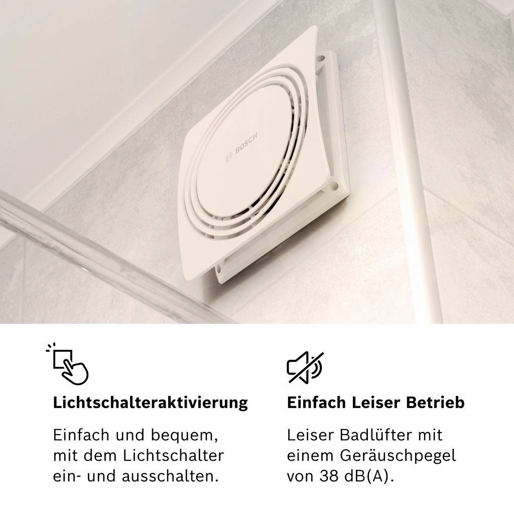 Bosch Home Comfort FAN 1900 W125 Fali- és mennyezeti ventilátor 230 V 145 m³/óra 125 mm-7