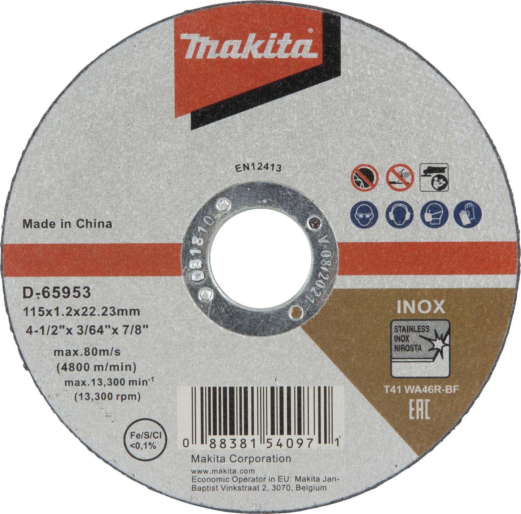 Makita D-65953-12 Vágótárcsa 115 mm 12 db
