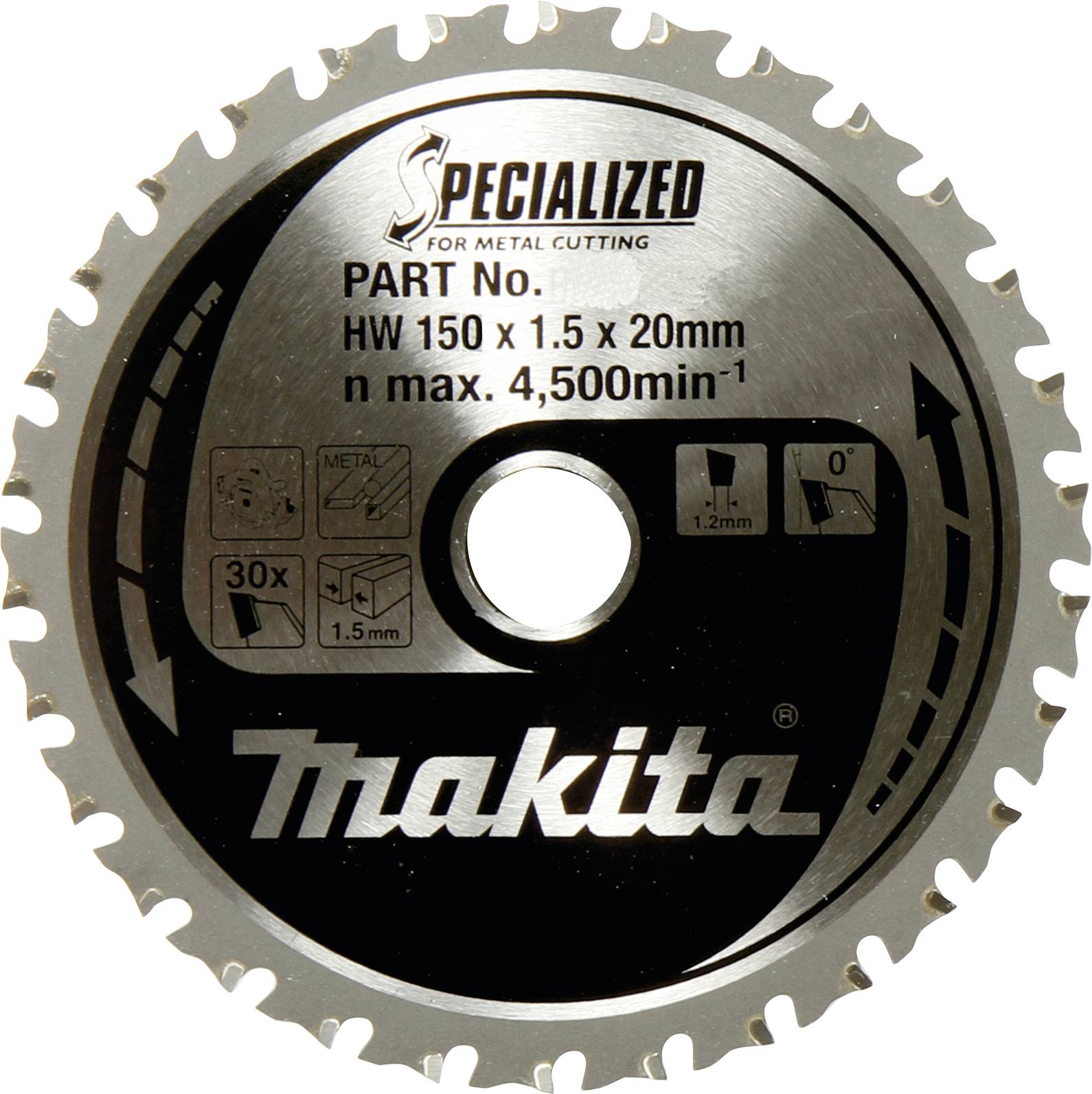 Makita B-47058 Körfűrészlap 150 x 20 mm Fogak száma (collonként): 60 1 db