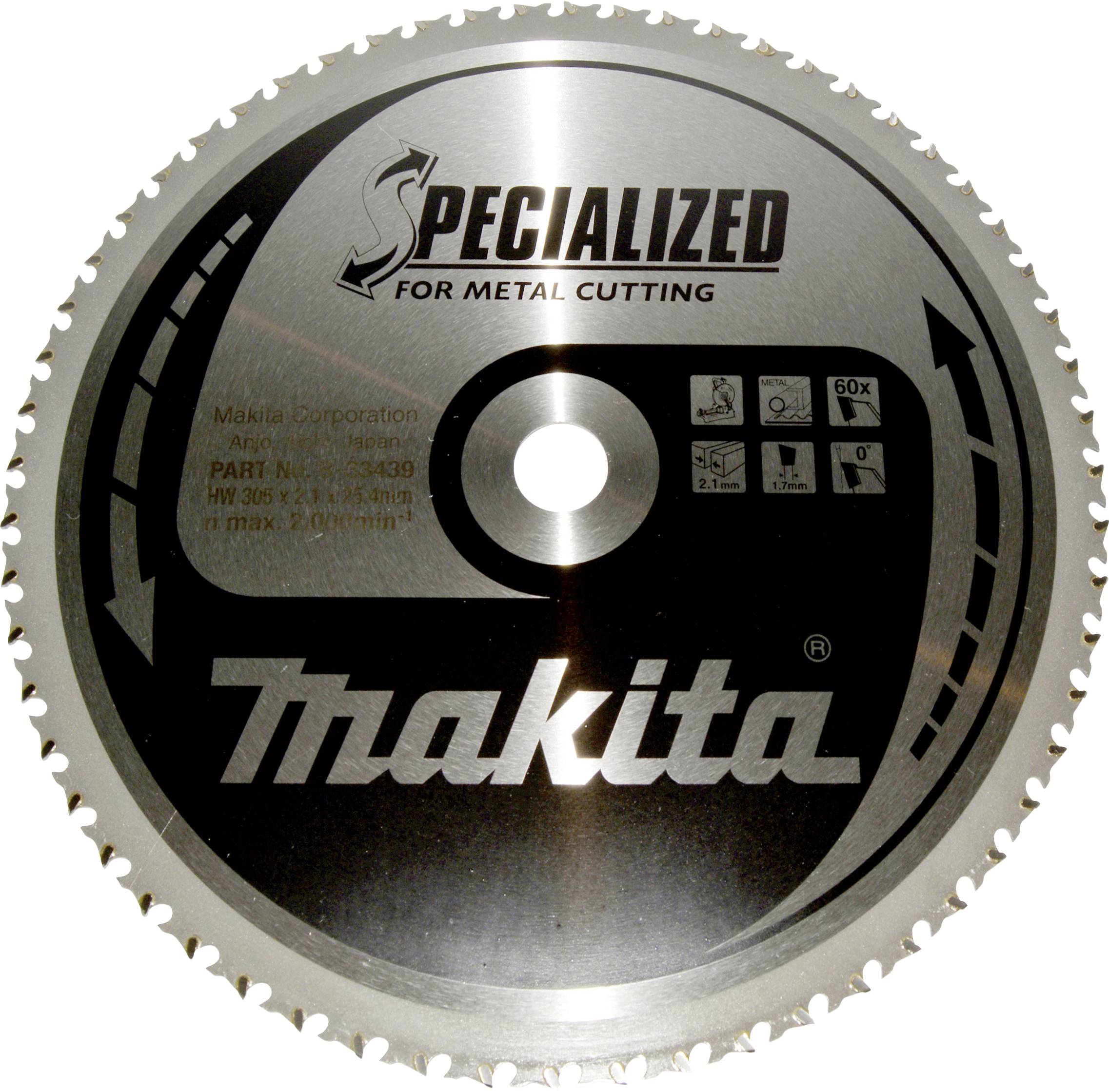 Makita B-33439 B-33439 Körfűrészlap 305 x 25.4 mm Fogak száma (collonként): 60 1 db