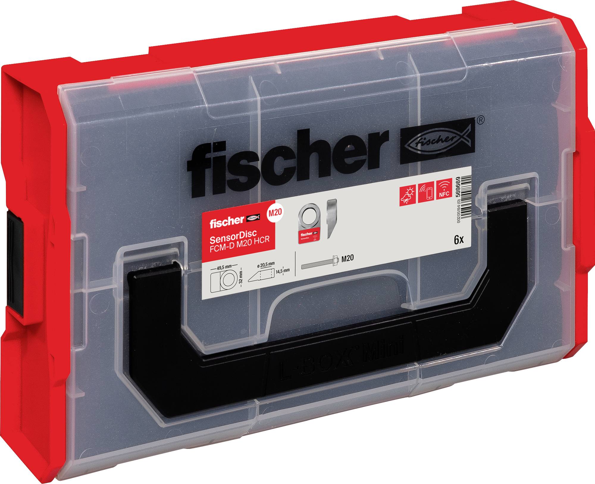 Fischer FCM-D M20 HCR 569669 Csavarbiztosító 6 db