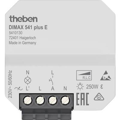 Egy fehér elektronikai eszköz 'theben DIMAX 541 plus E' felirattal. Kialakítva 230V, 50/60Hz, 250W teljesítményre.