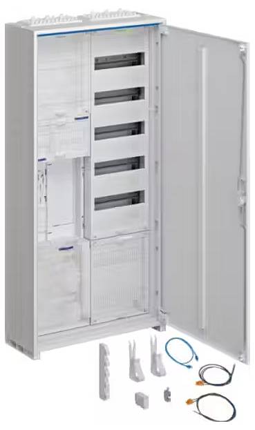 Hager ZB32SET15LS ZB32SET15LS Armoire complète encastré Nbr de rangées = 5 Contenu 1 pc(s)