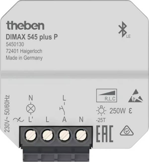 Theben 5450130 Beépíthető dimmer  Fehér