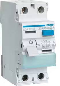 Hager CDA225D Hibaáram védőkapcsoló A 3 pólusú 25 A 0.03 A 250 V