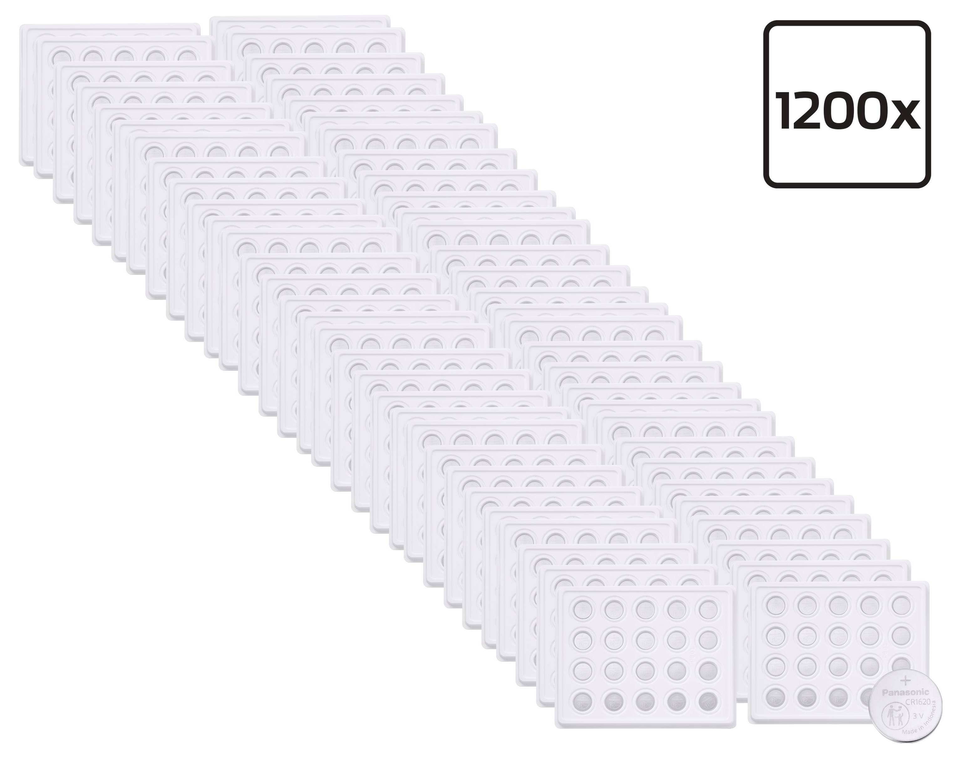 Panasonic Gombelem CR 1620 3 V 1200 db 75 mAh Lítium CR1620
