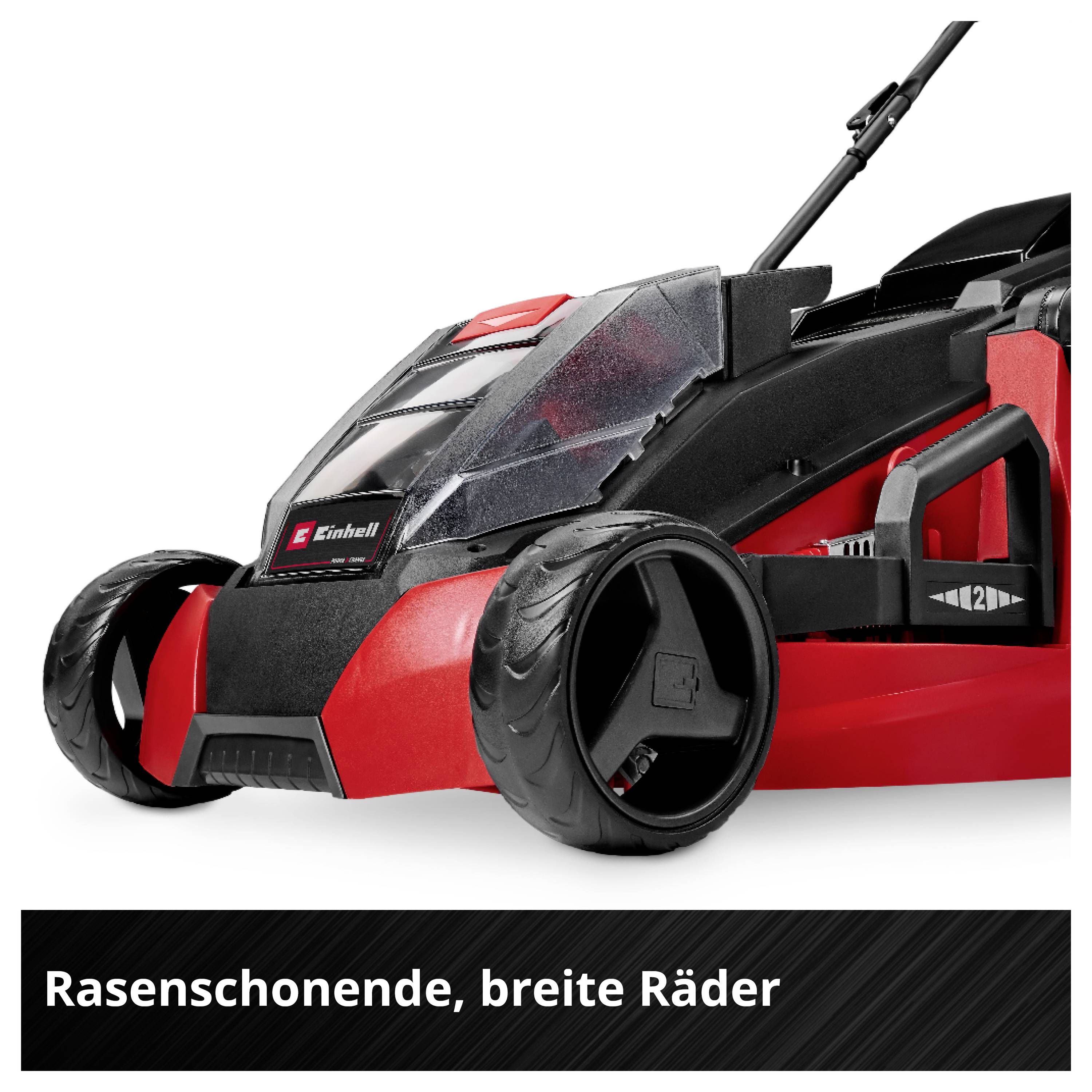 Einhell Power X-Change GE-CM 43 Li M Kit (2x4,0Ah) Akku Akkus fűnyíró Töltővel, 2 db akkuval 36 V Vágási szélesség (max.-11