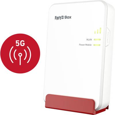 AVM FRITZ!Box 6860 5G WLAN router modemmel Beépített modem: 5G, LTE, UMTS 2.4 GHz, 5 GHz