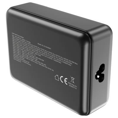 VOLTCRAFT UC-4C1A240W01 USB-s töltőkészülék 240 W 4x USB-C®, 1x USB-A Power Delivery 3.0 Fekete GaN, USB Power Delivery -7