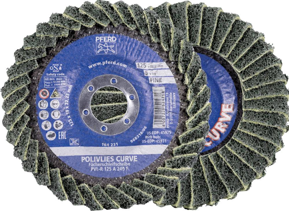 PFERD TOOLS 44694133 Legyezős csiszolókorong Ø 125 mm Szemcsézet=240 5 db