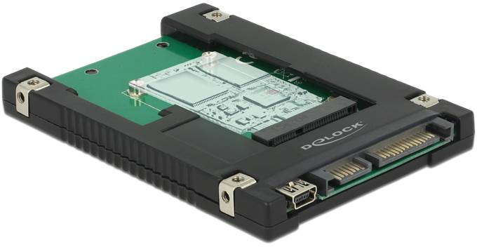 Delock 62853 Csatlakozó átalakító [1x SATA, USB 2.0 - 1x mSATA, Mini PCI-Express]-0