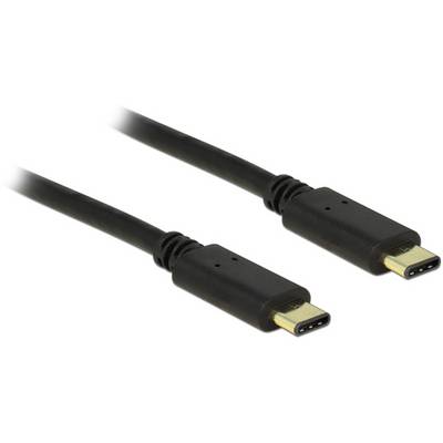 Két fekete USB-C-kábel fekszik egymás mellett, amelyek csatlakozóikat mutatják.