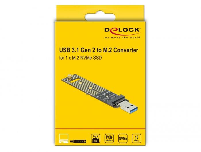 Delock 64069 Csatlakozó átalakító [1x M2 - 1x USB 3.2 Gen 2]-4