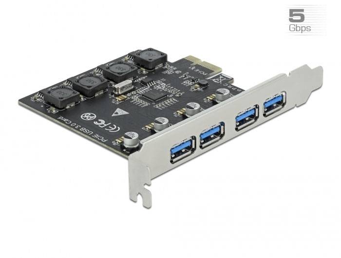 Delock 90509 PCI Express kártya USB-A (USB 3.2 Gen 1) PCIe-2