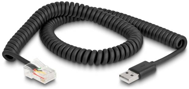 Delock 90602 Szkenner USB kábel Vezetékes Fekete USB-A (USB 2.0)-1