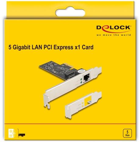 Delock 81260 PCI Express kártya RJ45 PCIe-4