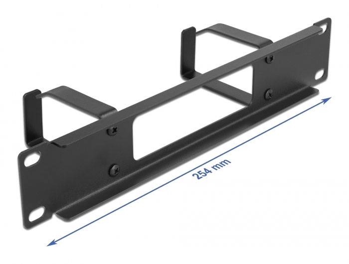 Delock 66654 10 coll Rendezőpanel Fekete-2